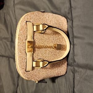 Gold tote bag crossbody bag women